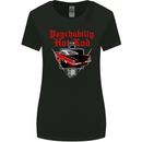 Psychobilly Hot Rod Hotrod Dragster Womens Wider Cut T-Shirt Black