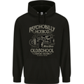 Psychobilly Hotrod Hot Rod Dragster Mens Hoodie Black