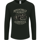 Psychobilly Hotrod Hot Rod Dragster Mens Long Sleeve T-Shirt Black