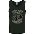 Psychobilly Hotrod Hot Rod Dragster Mens Vest Tank Top Black