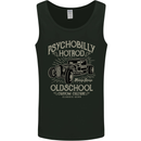 Psychobilly Hotrod Hot Rod Dragster Mens Vest Tank Top Black