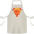 Pug Finger Flip Offensive Funny Dog Cotton Apron 100% Organic Natural