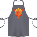 Pug Finger Flip Offensive Funny Dog Cotton Apron 100% Organic Steel