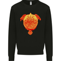 Pug Finger Flip Offensive Funny Dog Kids Sweatshirt Jumper Black