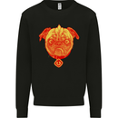 Pug Finger Flip Offensive Funny Dog Kids Sweatshirt Jumper Black