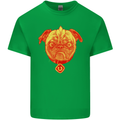 Pug Finger Flip Offensive Funny Dog Kids T-Shirt Childrens Irish Green
