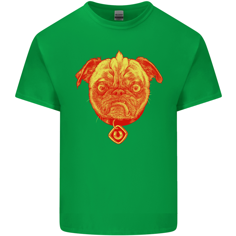 Pug Finger Flip Offensive Funny Dog Kids T-Shirt Childrens Irish Green