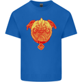 Pug Finger Flip Offensive Funny Dog Kids T-Shirt Childrens Royal Blue