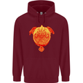 Pug Finger Flip Offensive Funny Dog Mens 80% Cotton Hoodie Maroon