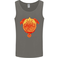 Pug Finger Flip Offensive Funny Dog Mens Vest Tank Top Charcoal