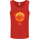 Pug Finger Flip Offensive Funny Dog Mens Vest Tank Top Red