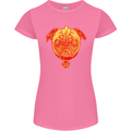 Pug Finger Flip Offensive Funny Dog Womens Petite Cut T-Shirt Azalea