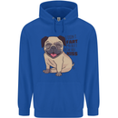 Pug I Didn't Fart My Butt Blew You a Kiss Childrens Kids Hoodie Royal Blue