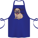 Pug I Didn't Fart My Butt Blew You a Kiss Cotton Apron 100% Organic Royal Blue