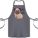 Pug I Didn't Fart My Butt Blew You a Kiss Cotton Apron 100% Organic Steel