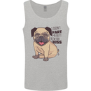 Pug I Didn't Fart My Butt Blew You a Kiss Mens Vest Tank Top Sports Grey