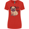 Pug I Didn't Fart My Butt Blew You a Kiss Womens Wider Cut T-Shirt Red