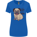 Pug I Didn't Fart My Butt Blew You a Kiss Womens Wider Cut T-Shirt Royal Blue