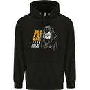 Pug Wars Funny Parody Dog Mens 80% Cotton Hoodie Black