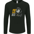 Pug Wars Funny Parody Dog Mens Long Sleeve T-Shirt Black