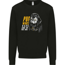 Pug Wars Funny Parody Dog Mens Sweatshirt Jumper Black