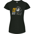 Pug Wars Funny Parody Dog Womens Petite Cut T-Shirt Black