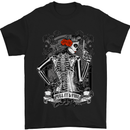 Pull It and Fire Day of the Dead La Catrina Mens T-Shirt Cotton Gildan Black