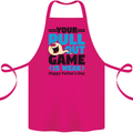 Pull Out Game Funny Offensive Fathers Day Cotton Apron 100% Organic Pink