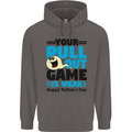 Pull Out Game Funny Offensive Fathers Day Mens 80% Cotton Hoodie Charcoal
