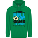 Pull Out Game Funny Offensive Fathers Day Mens 80% Cotton Hoodie Irish Green