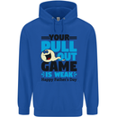 Pull Out Game Funny Offensive Fathers Day Mens 80% Cotton Hoodie Royal Blue