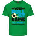 Pull Out Game Funny Offensive Fathers Day Mens Cotton T-Shirt Tee Top Irish Green