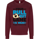 Pull Out Game Funny Offensive Fathers Day Mens Sweatshirt Jumper Maroon