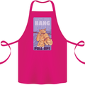 Pull Up Funny Cat Gym Training Cotton Apron 100% Organic Pink