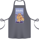 Pull Up Funny Cat Gym Training Cotton Apron 100% Organic Steel