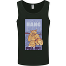 Pull Up Funny Cat Gym Training Mens Vest Tank Top Black