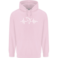 Pulse Archery Archer Funny ECG Childrens Kids Hoodie Light Pink