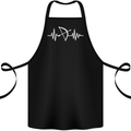 Pulse Archery Archer Funny ECG Cotton Apron 100% Organic Black