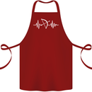 Pulse Archery Archer Funny ECG Cotton Apron 100% Organic Maroon