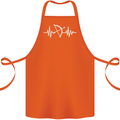 Pulse Archery Archer Funny ECG Cotton Apron 100% Organic Orange