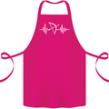 Pulse Archery Archer Funny ECG Cotton Apron 100% Organic Pink