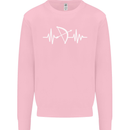Pulse Archery Archer Funny ECG Kids Sweatshirt Jumper Light Pink