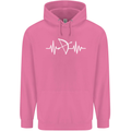 Pulse Archery Archer Funny ECG Mens 80% Cotton Hoodie Azelea