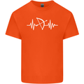 Pulse Archery Archer Funny ECG Mens Cotton T-Shirt Tee Top Orange