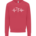 Pulse Archery Archer Funny ECG Mens Sweatshirt Jumper Heliconia