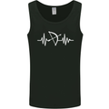 Pulse Archery Archer Funny ECG Mens Vest Tank Top Black