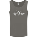 Pulse Archery Archer Funny ECG Mens Vest Tank Top Charcoal