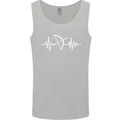 Pulse Archery Archer Funny ECG Mens Vest Tank Top Sports Grey