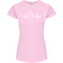 Pulse Archery Archer Funny ECG Womens Petite Cut T-Shirt Light Pink