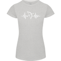 Pulse Archery Archer Funny ECG Womens Petite Cut T-Shirt Sports Grey